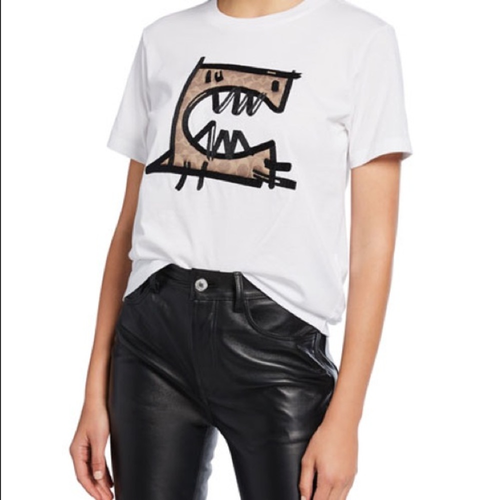 Coach Guang Yu Signature Block Rexy T-shirt size small Limited Edition- Women’s